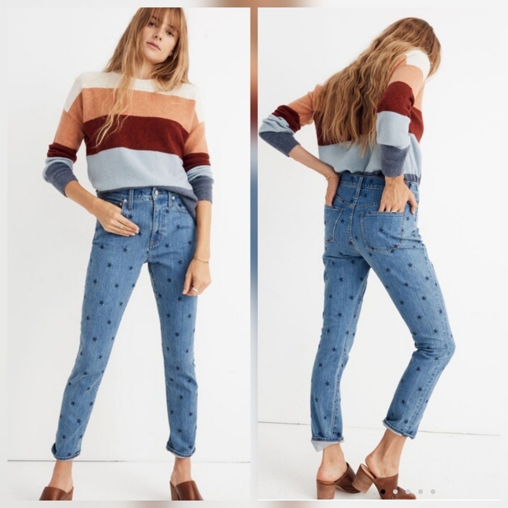 ❤ NWOT! MADEWELL HIGH RISE SLIM BOY JEANS IN STARRY NIGHT, 00 (24)